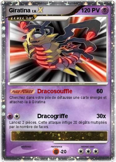 Pok Mon Giratina Dracosouffle Ma Carte Pok Mon