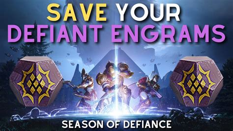 PSA SAVE Your Defiant Engrams YouTube