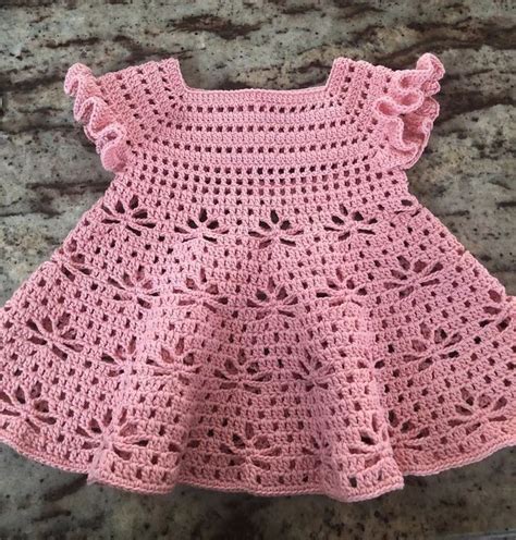 Elegant And Pretty Hand Knitted Crochet Baby Frocks Knitting Patterns