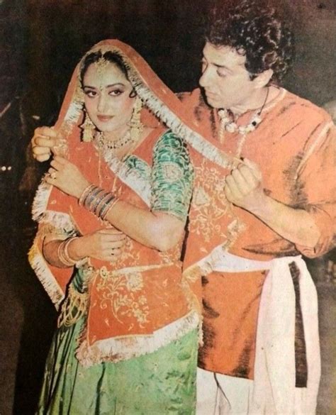 Jaya Prada With Sunny Deol Beautiful Bollywood Actress Retro