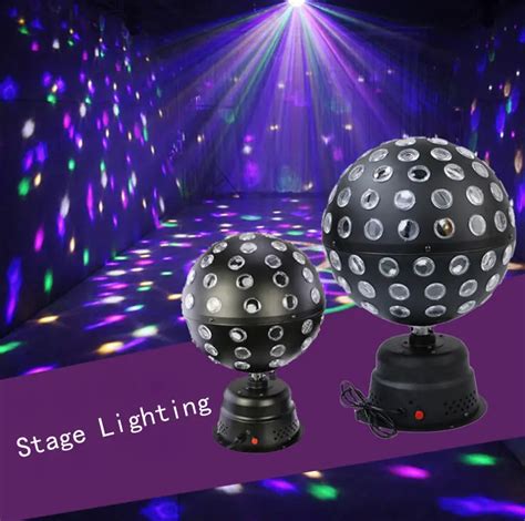 9 Colors Crystal Magic Ball Light 50w Remote Control Party Lights Flash