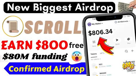 800 Airdrop Profit Free Scroll Testnet Airdrop 80M Funding