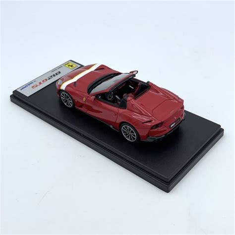 Modellino Auto Looksmart 143 Ferrari 812 Gts Rosso Corsa With White