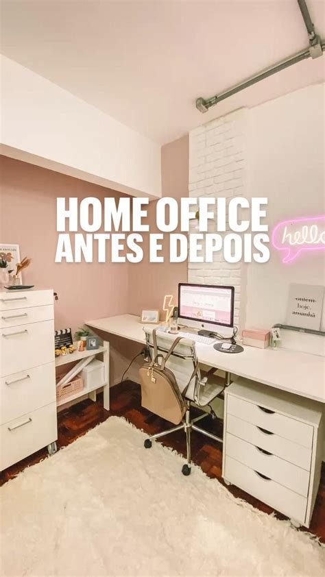 Home Office Dos Sonhos Parede Risa E Tijolinhos Home Office