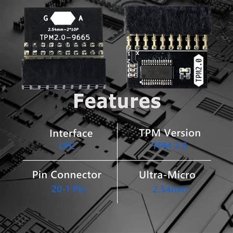 Module Pin Tpm Module De S Curit De Cryptage Tpm Pin P