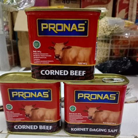 jual pronas korned beefkornet sapi kalengpronas sapi shopee indonesia