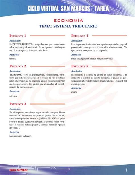 Economia Sistema Tributario Tatiana Aracely La Serna Guerrero UDocz