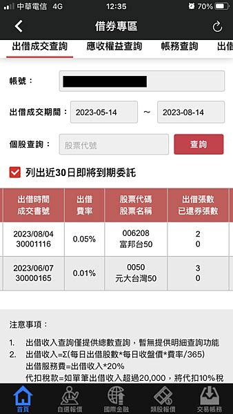 借券 到底哪家台股券商的股票比較容易借出呢0050和006208也能借出富邦、永豐、台新、國票證券雙向借券紀錄分享持續更新－ty夫妻