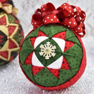 Pinwheel Quilted Ornament Pattern E Book Video Tutorial No Sew