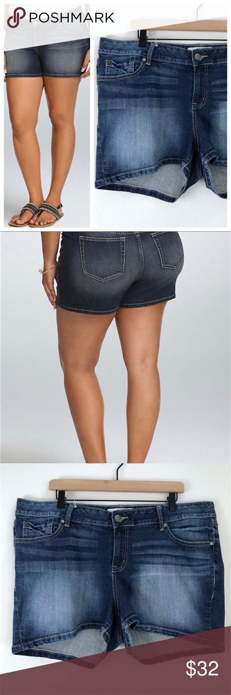 Torrid Skinny Short Shorts Medium Wash Plus Sz 20 Skinny Shorts