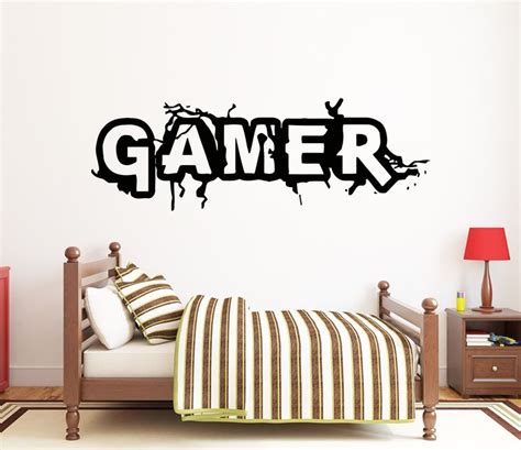 Gamer Wall Decal Video Games Wall Sticker Controller Wall Decal Gaming