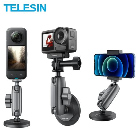 Telesin Support De Cam Ra Magn Tique En Alliage D Aluminium R Glable