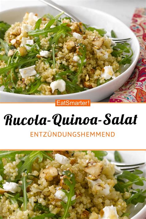 Salat aus Rucola Quinoa und Ziegenkäse Rezept Ziegenkäse gesund