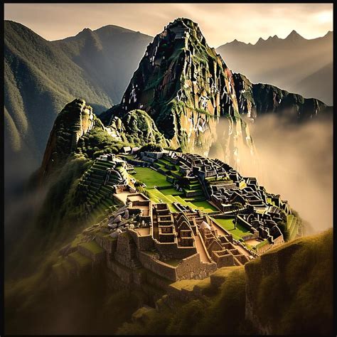 Premium AI Image | ancient Inca ruin of machu picchu