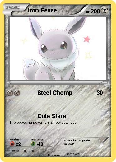 Pokémon Iron Eevee Steel Chomp My Pokemon Card