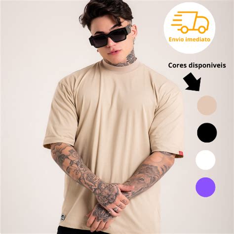 CAMISETA OVERSIZED Basic Streetwear Gola Alta Masculina Shopee Brasil