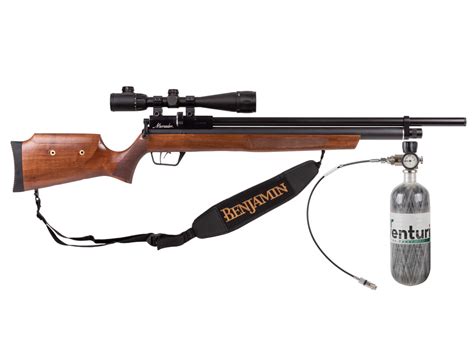 Benjamin Marauder Wood Hunter Combo Pre Charged Pneumatic Air Rifle