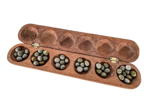 Vintage Moroccan Arabian Middle East Wooden Mancala Board Game Tray