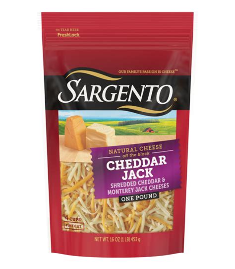 Sargento Shredded Cheddar Jack Natural Cheese 16 Oz Sargento