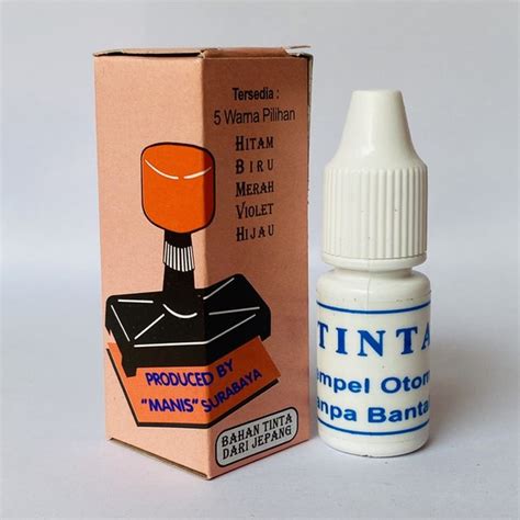 Jual Tinta Stempel Otomatis Tinta Manis Tanpa Bantalan Tinta Refill Isi