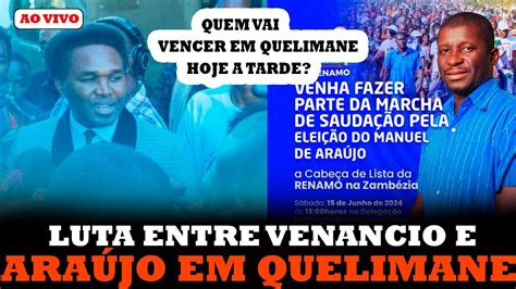 INÉDITO Manuel de Araújo vai enfrentar a Marcha de VENÂNCIO MONDLANE