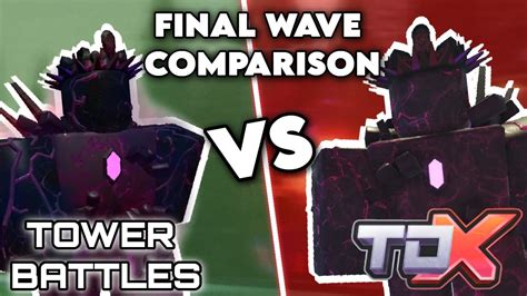 Tb Void Boss Fight Vs Tdx Void Boss Fight Roblox Tower Battlestower