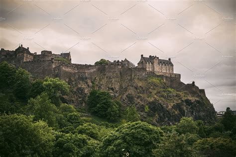 Edinburgh castle view scotland stock photo containing edinburgh and ...