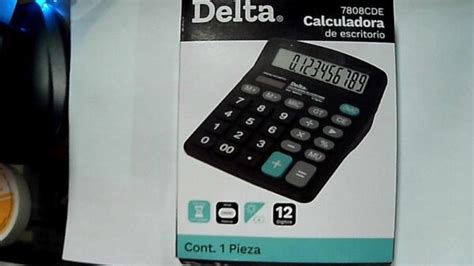 Calculadora de Escritorio Delta 7808CDE con 12 Dígitos Ideal para