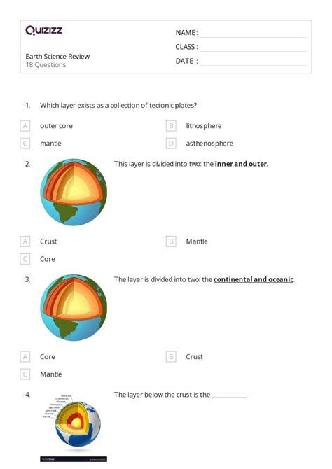 50 Earth Science Worksheets For 10th Grade On Quizizz Free Printable