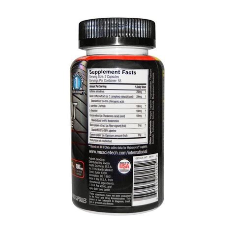 Buy Muscle Tech Hydroxycut Hardcore Elite Capsules Life Pharmacy