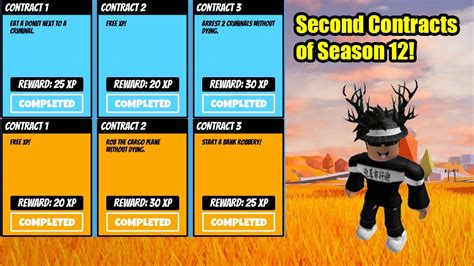 Second Set Of Contracts In Season Roblox Jailbreak Youtube