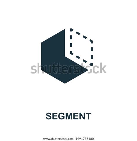 Segment Icon Simple Creative Element Filled Stock Vector Royalty Free