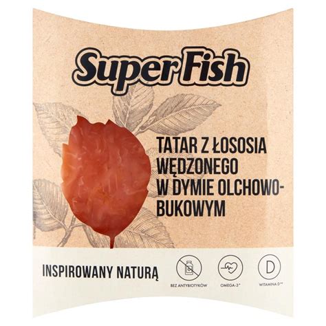 SuperFish Tatar z łososia wędzonego w dymie olchowo bukowym 150 g