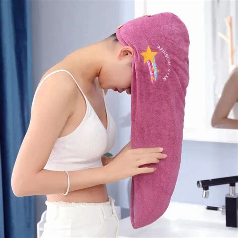 Bonnet De Douche En Microcarence S Chage Rapide Pour Femme Serviette De