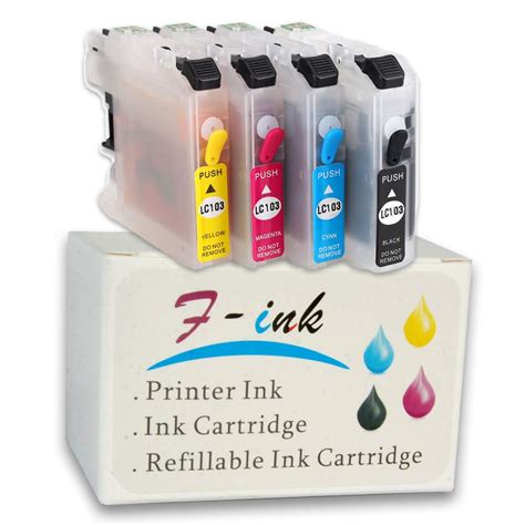 Lc103 Full Refillable Ink Cartridge For Brother Mfc J4510dw J450dw