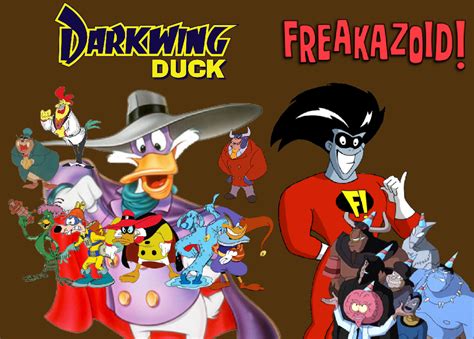 My 2 Fave Hero Shows Darkwing Duck And Freakazoid By Bart Toons On