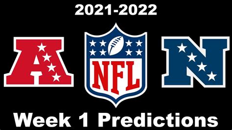 Nfl Week 1 Predictions 2021 Predicting Every Matchup Youtube