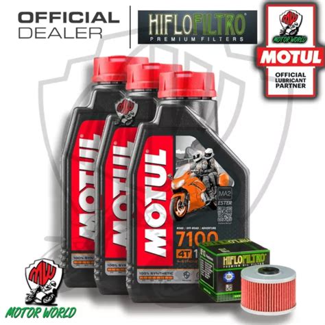 Kit Tagliando Litri Olio Motul W Filtro Hiflo Kawasaki Klx