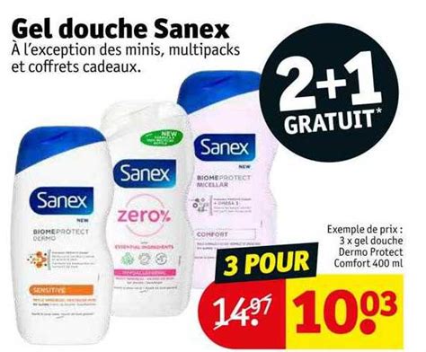 Promo Gel Douche Sanex Chez Kruidvat Icatalogue Fr