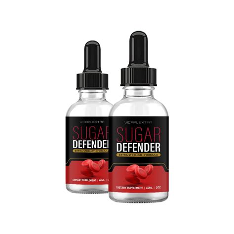 2 Pack Sugar Defender Advanced Support Formula Liquid Drops For