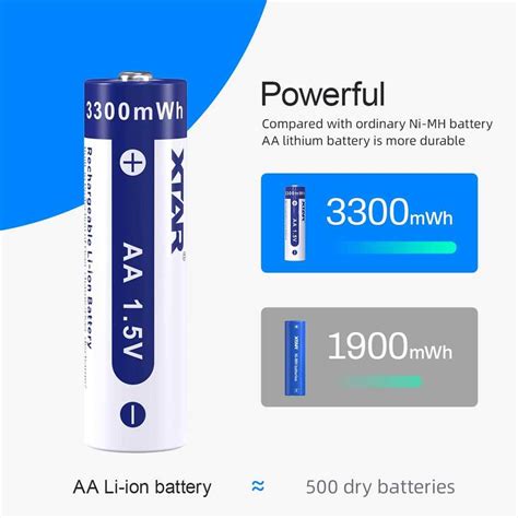 Jual Xtar Baterai Rechargeable Aa Li Ion Mwh V Pcs