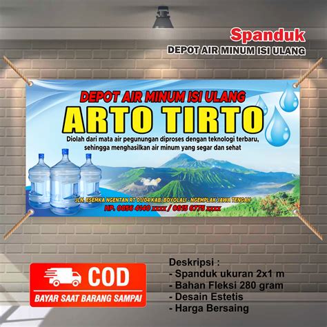 Spanduk Banner Depot Air Minum Isi Ulang Termurah Lazada Indonesia