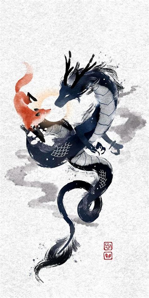 Pin By Citlali B Rcenas On Japanese Wallpaper Iphone In Dragon