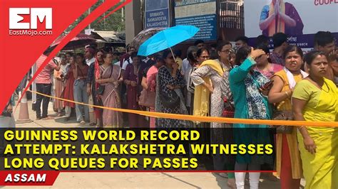 Guinness World Record Attempt Long Queues At Kalakshetra For Passes To