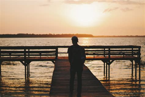 Free Images Man Beach Sea Water Ocean Horizon Silhouette