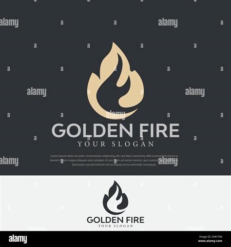 Feuer Logo Design Premium Abstrakte Silhouette Drop Vorlage Kreative