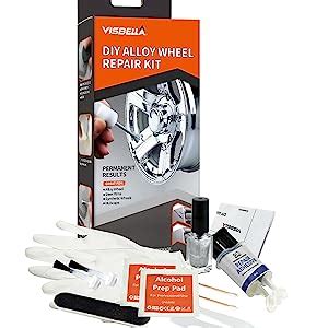 Visbella Diy Alloy Wheel Repair Adhesive Kit Rim Surface Damage Car