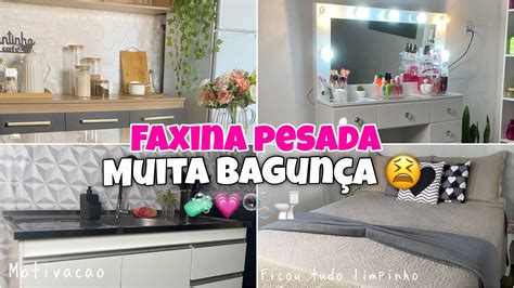 CANSEI FAXINA COMPLETA NA CASA TODA FICOU TUDO LIMPO Tava Uma