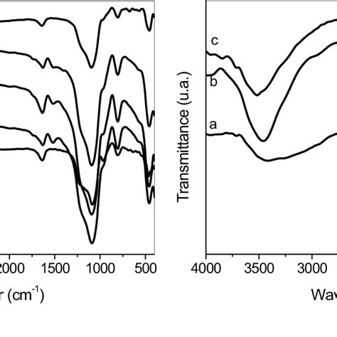 A FTIR Spectra Of MS1 QD A FMS1 QD B MS4 QD C FMS4 QD D