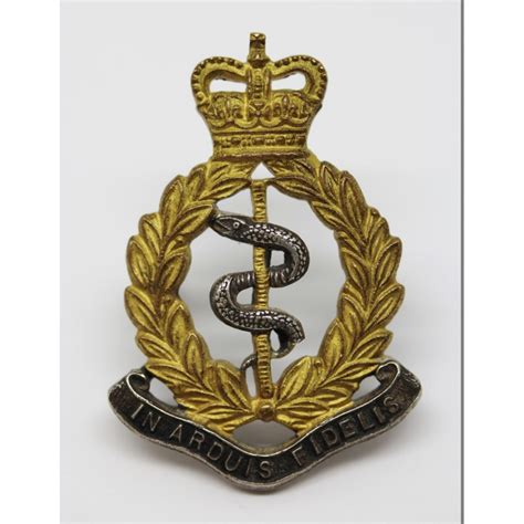 Royal Army Medical Corps R A M C Officer S Dress Cap Badge Queen S